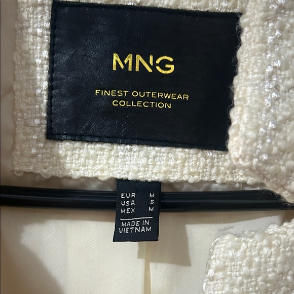 Mango Ivory Textured Trench Coat - Picture 3 of 6